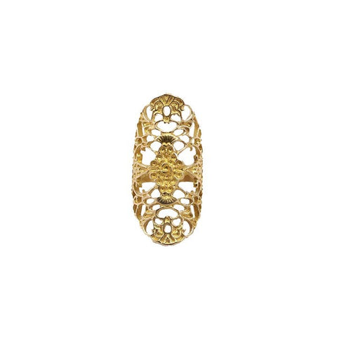 Floral Shield Ring