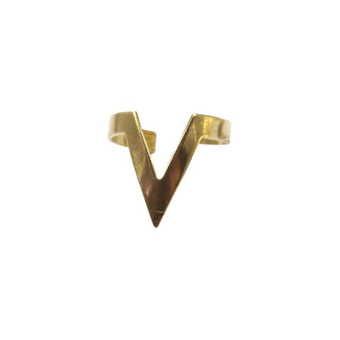 Spiky Chevron Ring