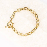 18k Gold-plated Clip Chain Bracelet