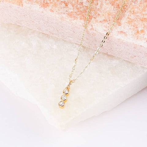 Triple Bar Necklace (Gold)