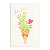 Cactus Ice Cream Card
