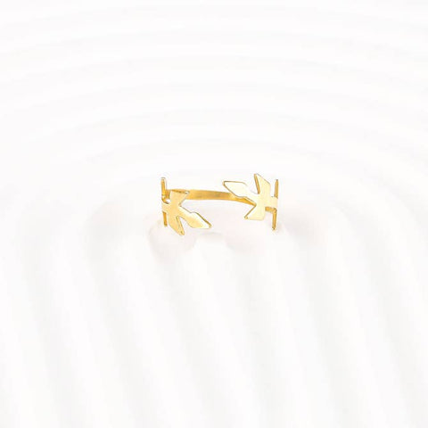 Laurel Wreath Brass Adjustable Ring, Fashion Jewelry for Women