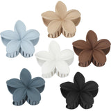 Matte Plumeria Claw Clip