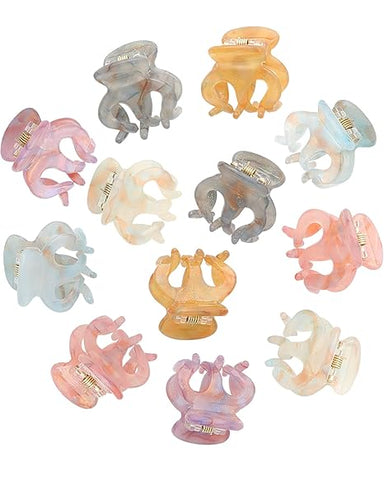 Mini claw clip F, 12 Pcs