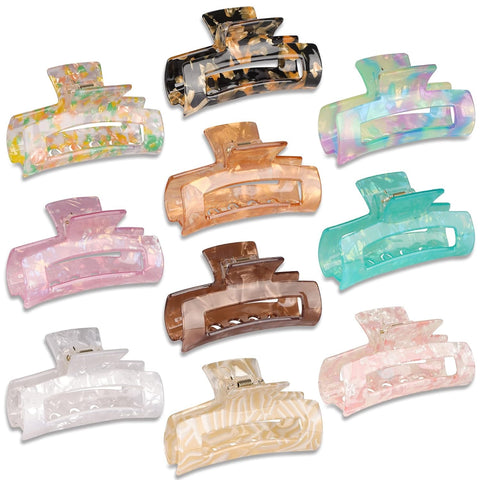 Marble Tortoise Cutout Claw Clip E