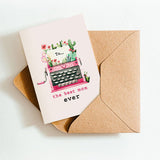 Best Mom Ever Mother's Day Card, Mother's Day Gift Ideas, Plant Mom Card
