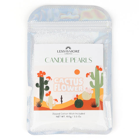 Cactus Flower Candle Pearls for Sale, Sand Candle 3.5 Oz Bag for DIY Candle Making, Unique Candle Gift Decor Ideas