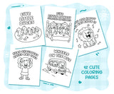 preschool learning book, educational coloring book, coloring book for age 4 to 8, Montessori-style coloring book, creative books for kids, music activity book for kids