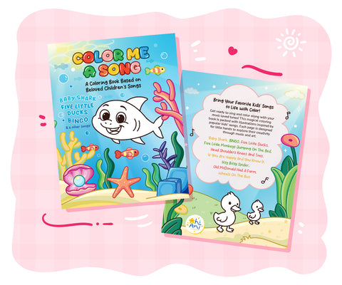 best coloring books that include children’s songs, gift idea for kids who love music and art, fun preschool activity book with sing-along songs, early childhood coloring book with music theme