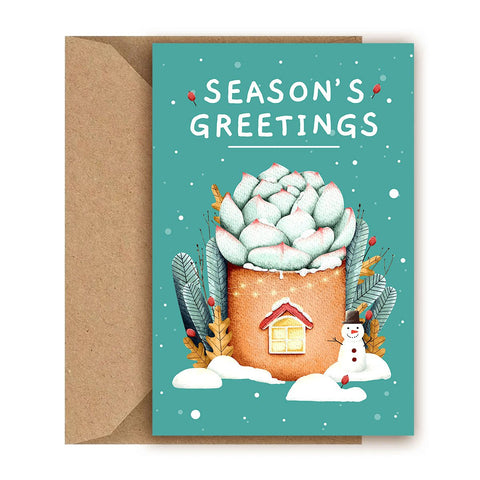 Season Greetings Card for sale, Succulent Season Greetings Card for sale, Cactus Greeting Card, Succulents Greeting Card, Succulents Gift Ideas, Season Greetings Cactus Card, Season Greetings Succulents Card