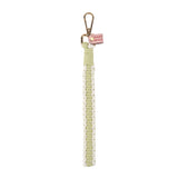 Green Classic Macrame Wristlet, green macrame keychain, macrame wristlet, handmade wristlet, boho keychain, hand-knotted key fob, green key holder, wristlet strap, macrame wristlet wholesale, bulk keychains