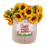 yellow sunflower blanket wholesale, sunflower bouquet blanket 44 inch, summer blanket decor ideas, decorative blanket for gift boutique shop