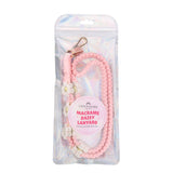 Small batch handmade gifts, Handmade macrame lanyard, Bright summer lanyard, artisan-crafted daisy lanyard for women

