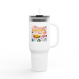 Double-wall tumbler, Leak-proof drinkware, Durable travel tumbler, US state tumbler, State-themed drinkware, State souvenir tumbler