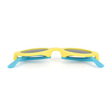 Foldable Sunglasses for Kids, Kids Round Foldable Two tone Colored Sunglasses For Daily Use, Fashion Style Foldable Sunglasses for Kids, Polarized Kids Round Sunglasses