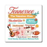 Stickbit fridge magnet, US state magnet, 50 states magnet collection, Hand-illustrated state magnets, State souvenir magnet, Travel-themed magnet