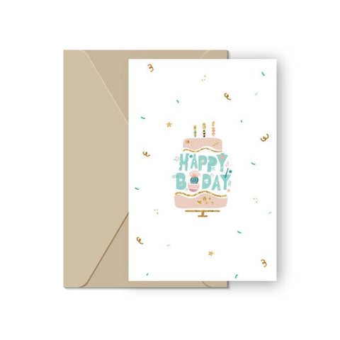 Succulent Happy Birthday Card for sale, Cactus Birthday Greeting Card, Succulents Greeting Card, Succulents Gift Ideas