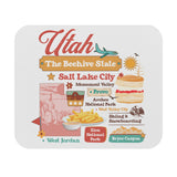 Rubber base mouse pad, Anti-slip mouse pad, Rectangular mouse pad, US state mouse pad, State souvenir mouse pad, Local pride mouse pad, Wholesale mouse pads, Boutique office accessories