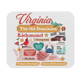 Rectangular mouse pad, US state mouse pad, State souvenir mouse pad, Local pride mouse pad, Wholesale mouse pads, Boutique office accessories, Gift shop mouse pads