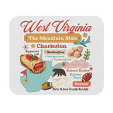 Rubber base mouse pad, Anti-slip mouse pad, Rectangular mouse pad, US state mouse pad, State souvenir mouse pad, Local pride mouse pad
