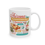 ceramic state mug, state-themed drinkware, state map mug, unique coffee mugs USA, gifts by state, state pride mug