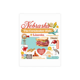 US state postcard, American states postcard, Printed postcard with envelope, State-themed postcard, Landmark postcard USA