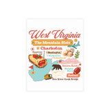 Travel souvenir postcard, US state postcard, American states postcard, Printed postcard with envelope, State-themed postcard