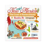Decorative sticker, Travel-themed sticker, State souvenir sticker, U.S. state sticker, Regional pride sticker