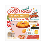 Decorative sticker, Travel-themed sticker, State souvenir sticker, U.S. state sticker, Regional pride sticker, American states sticker