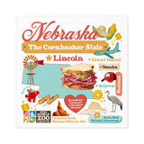 Decorative sticker, Travel-themed sticker, State souvenir sticker, U.S. state sticker, Regional pride sticker