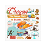 U.S. state sticker, Regional pride sticker, American states sticker, Travel sticker for planners