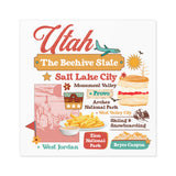 Decorative sticker, Travel-themed sticker, State souvenir sticker, U.S. state sticker, Regional pride sticker, American states sticker, Travel sticker for planners