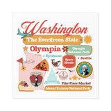 Regional pride sticker, American states sticker, Travel sticker for planners, Laptop sticker, Water bottle sticker, Scrapbook sticker, Gift shop sticker