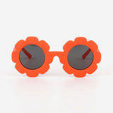 Sunnie - Orange Polarized Flower Kids Sunglasses for sale USA, Fashionable Party Eyeglasses For Children, Buy polarized sunglasses for kids