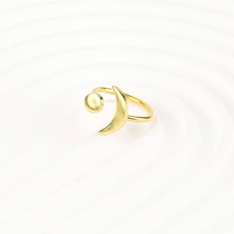 Orbit Raw Brass Ring, Minimalist Accessories for Everyday Wear, Women Gift Ideas