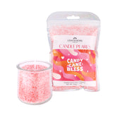 Candy Cane Bliss Candle Pearls, DIY Festive Wax Beads (3.5oz Bag + Wick), Buy Granulated Candle Online, Unscented, Non-Toxic Candle Powder, Home Decor & Gift Candles