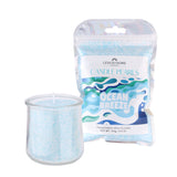 Ocean Breeze Candle Pearls – DIY Wax Beads for Custom Candles (3.5oz Bag + Wick), Pearled wax for centerpieces, Home Decor & Gift Candles, Buy Wedding Candle 