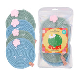 Best crochet coaster sets for summer, Unique floral coasters for living room, Handmade round coasters for drinks, Crochet flower coaster set, andcrafted drink mats, Boho home accessories