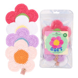 wholesale flower crochet coasters, crochet daisy coaster set, handmade coasters wholesale, boutique supplies, gift shop products