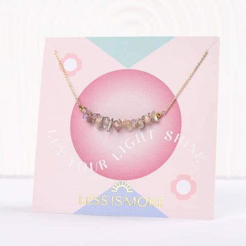 Labradorite Nugget Smile (Gold or Silver)