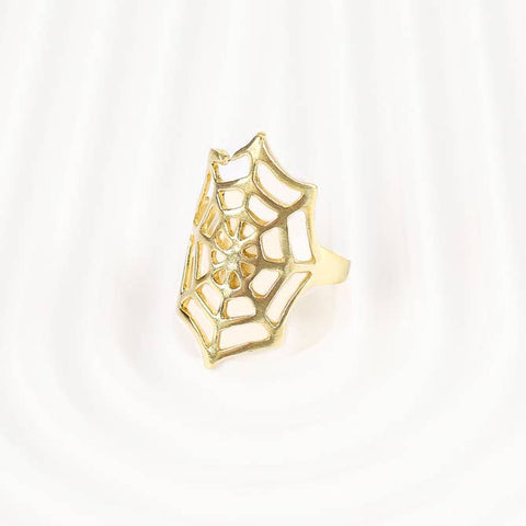 Spider Web Ring, Simple Raw Brass Ring for Sale Online, Women Gift Ideas