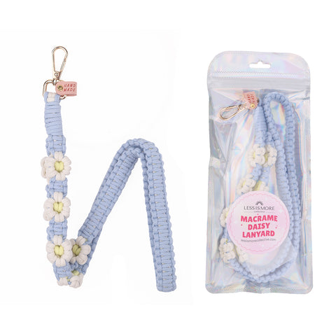 cute macrame lanyard for teens and students, stylish lanyard for office and classroom use, macrame lanyard for craft lovers and boho fans