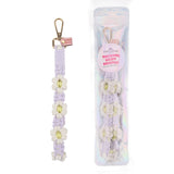 Where to buy macrame wristlets, Unique handmade wristlet for women, Floral macrame wristlet strap, Boho gift ideas for her, purple wristlet

