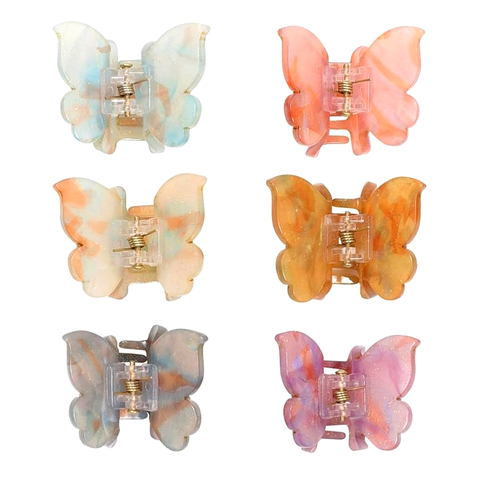 Mini butterfly hair claw clip