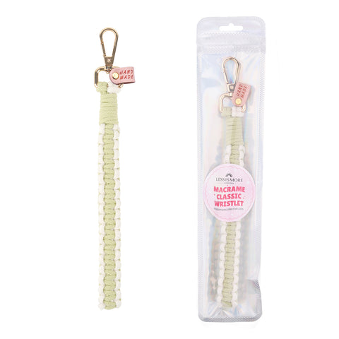 hand-knotted key fob, green key holder, wristlet strap, macrame wristlet wholesale, bulk keychains