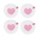 Heart Coaster Set wholesale, Decorative Crochet Coaster bulk pricing