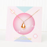 Topaz Baroque Swarovski Necklace (Gold or Silver)