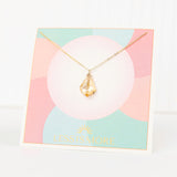 Topaz Baroque Swarovski Necklace (Gold or Silver)