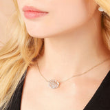Blooming Flower Necklace (Gold)