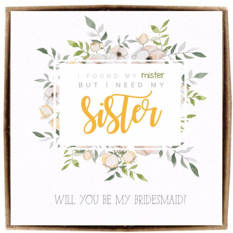 I found my mister, but I need my SISTER